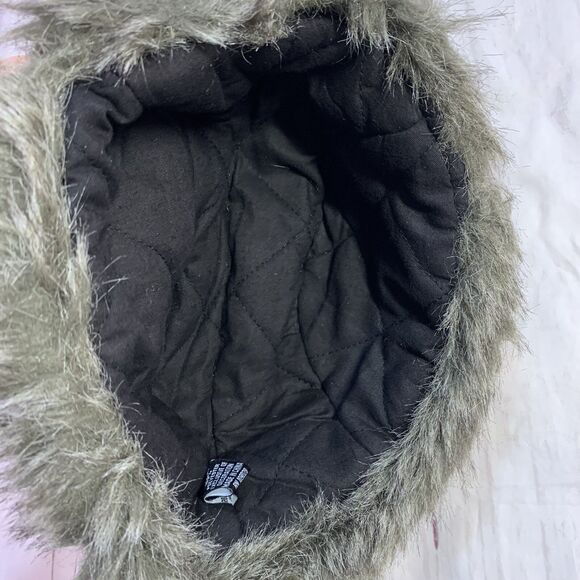 Trapper Aviator Ear-Flaps Hat Boys Big Kids Gray Pocket Faux-Fur Winter Cotton - Picture 8 of 16